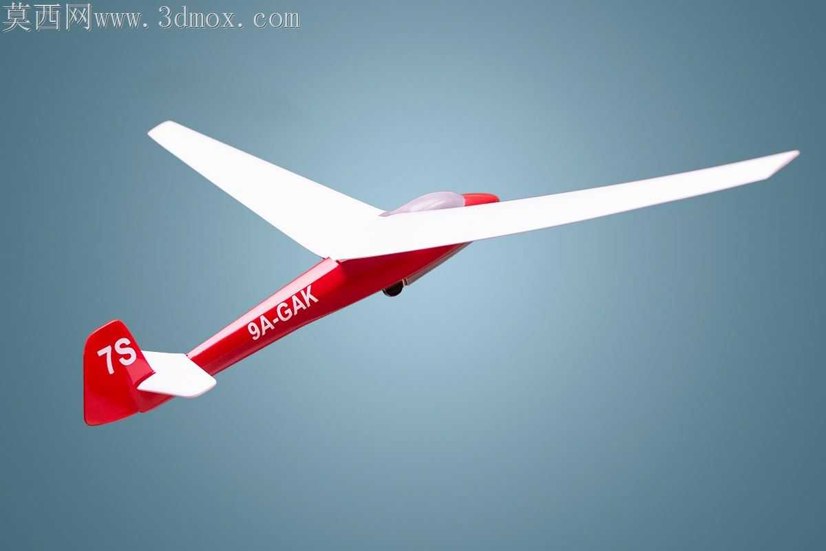 3D打印和喷漆Schleicher K7滑翔机