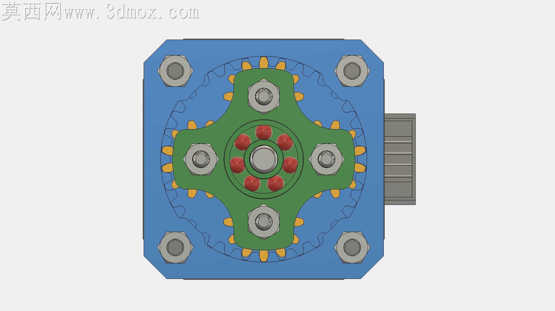 NEMA 17电机3D可打印行星减速器