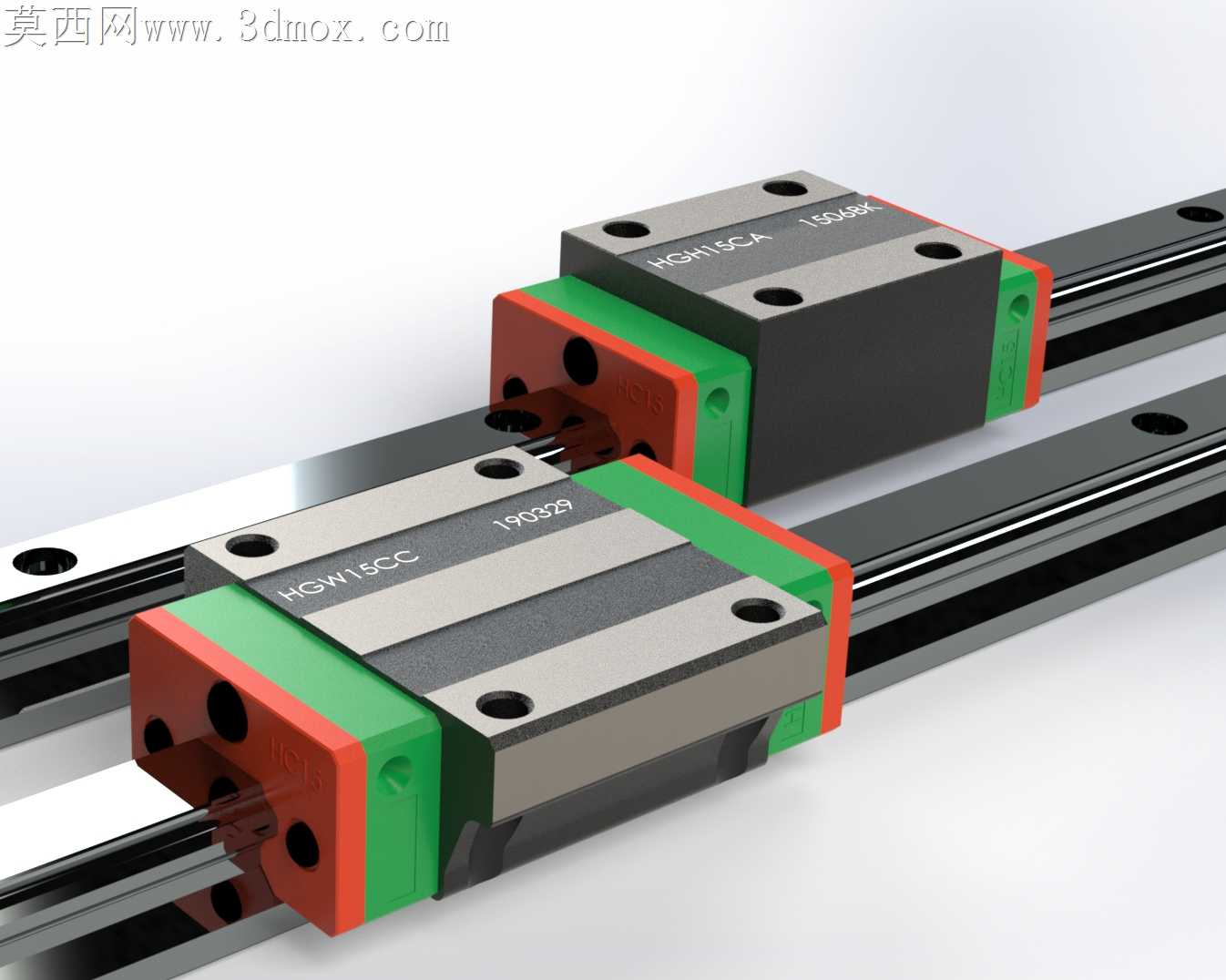 线性导轨HGR15【SolidWorks 2019】
