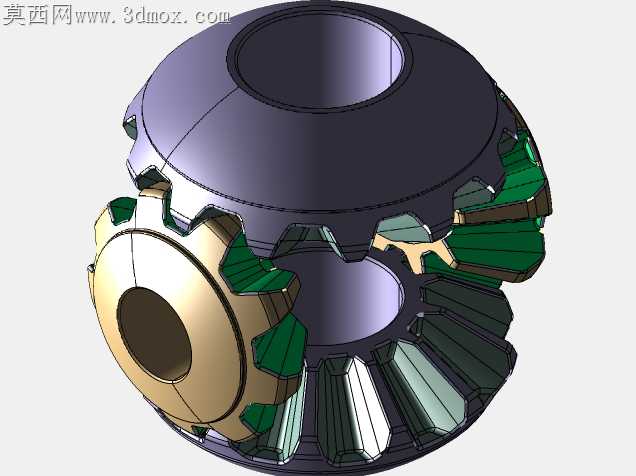 球面共轭差动锥齿轮