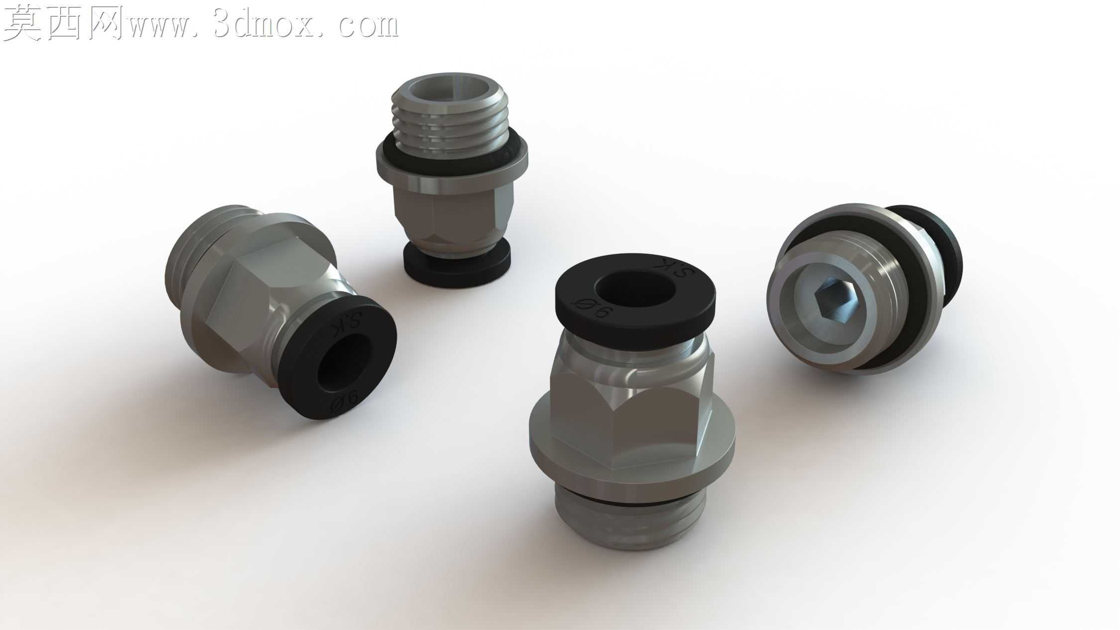 CONECTOR RETO P/TUBO 6MM����еBSP 1/4-19��