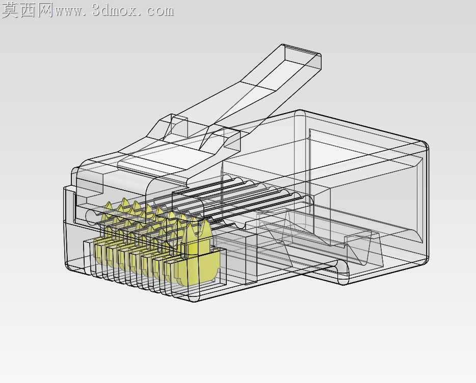 RJ45(8P8C)插头未屏蔽