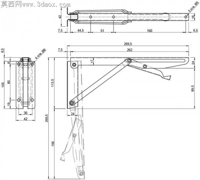 智能折叠桌机构40kg(84312)
