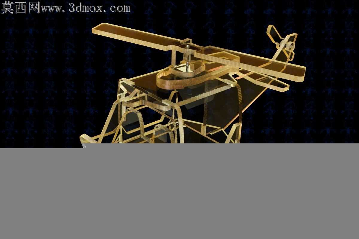 激光切割贝尔UH-1休伊