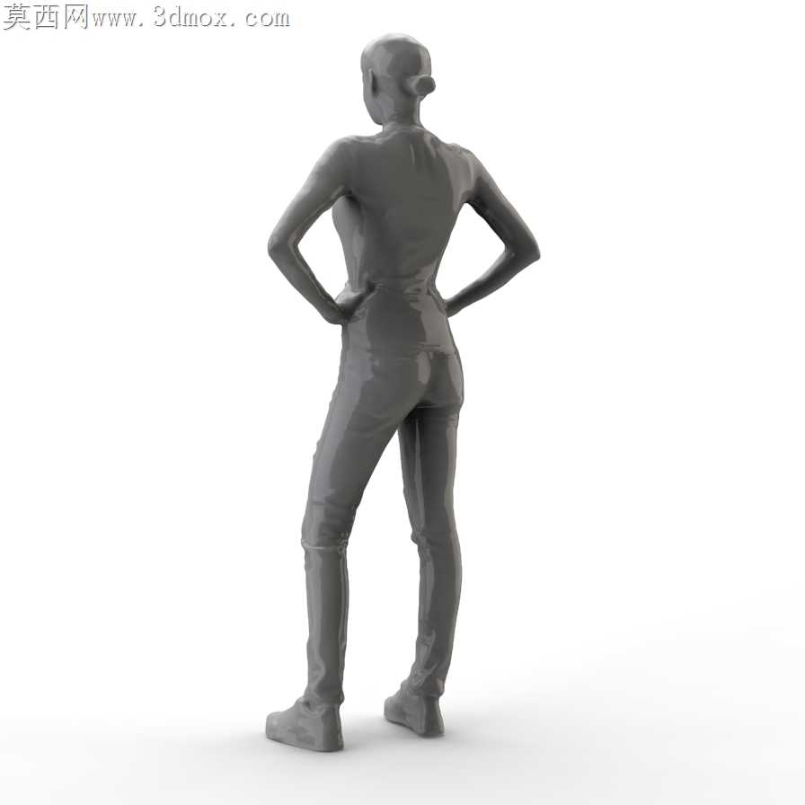 破牛仔裤女孩