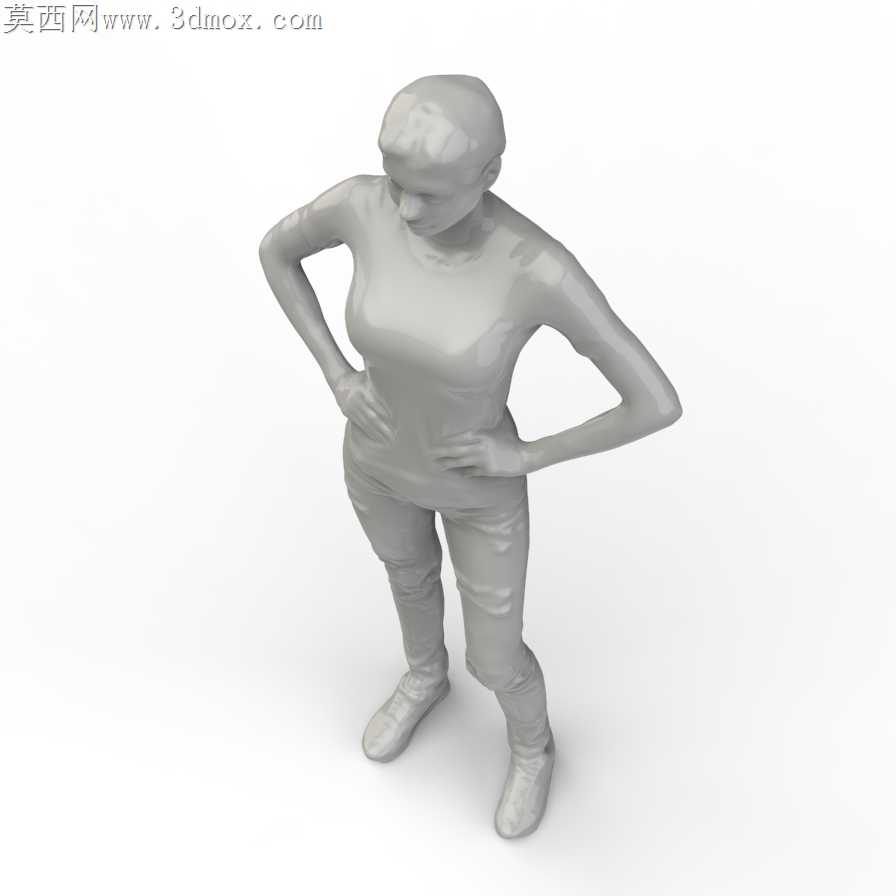 破牛仔裤女孩