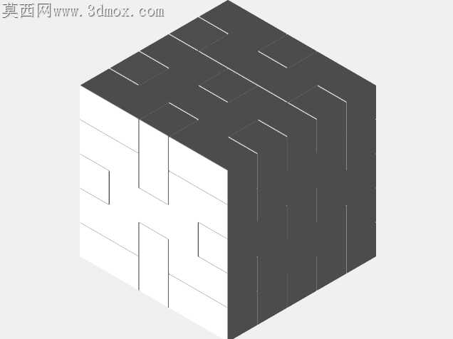 简单的木制三维拼图