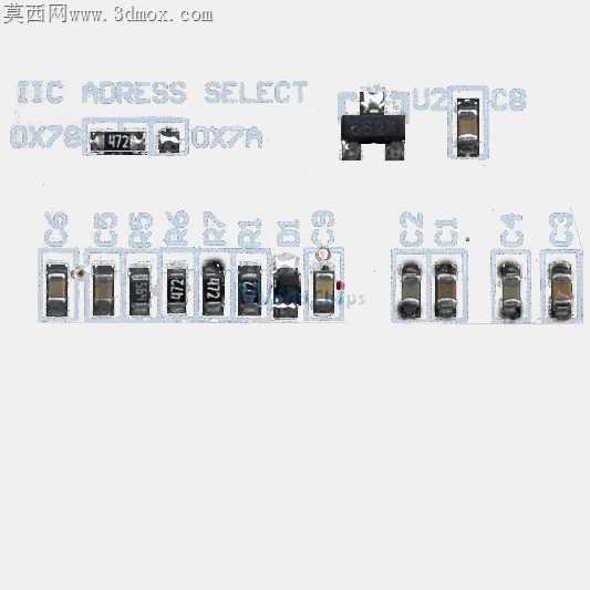 OLED TFT 0.96英寸64x128单色I2C