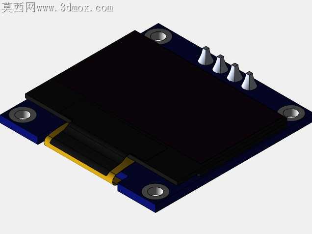 OLED TFT 0.96英寸64x128单色I2C