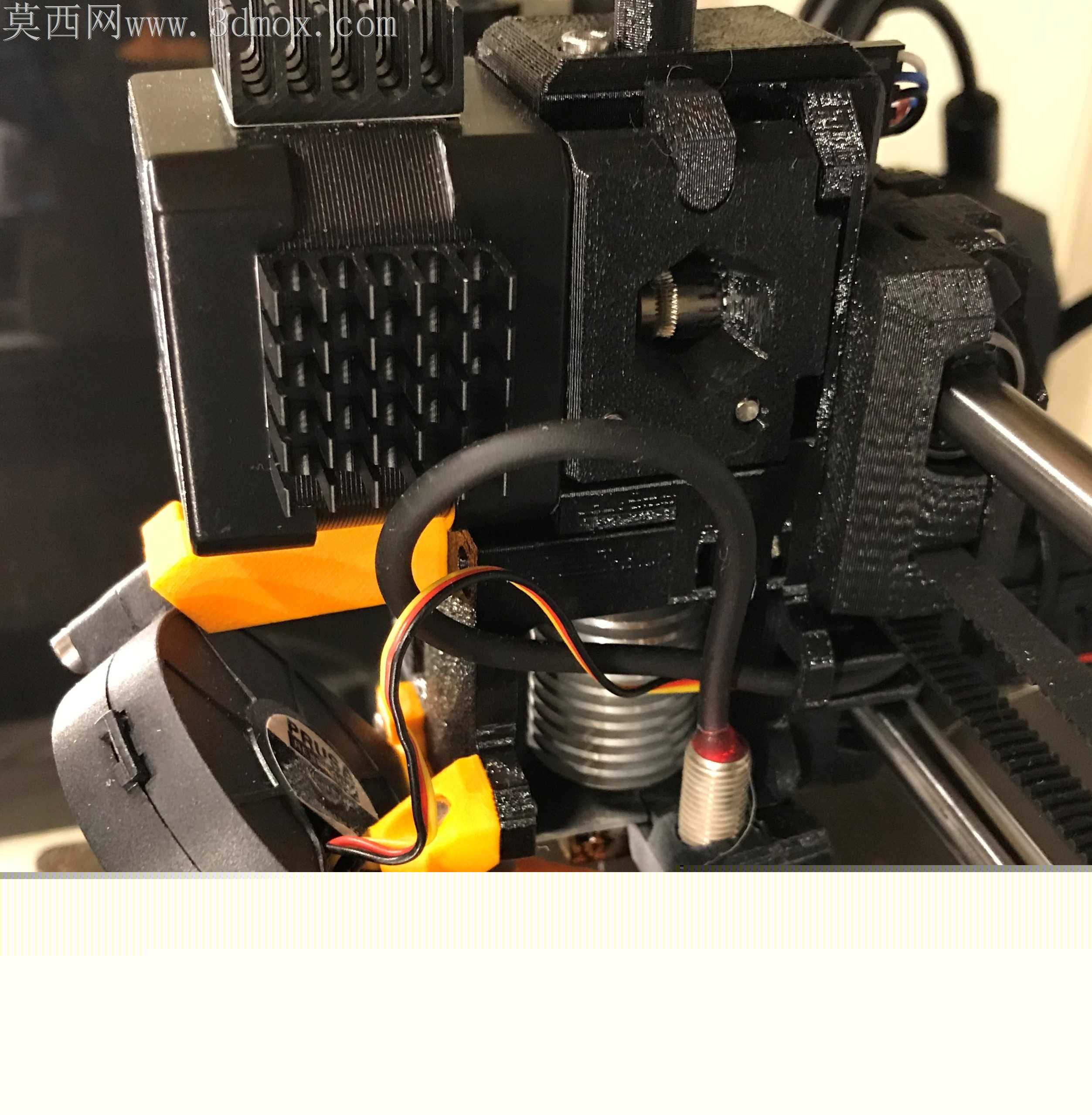 原装Prusa i3 Mk3“N3”挤出机零件-带对齐灯丝路径的R3零件