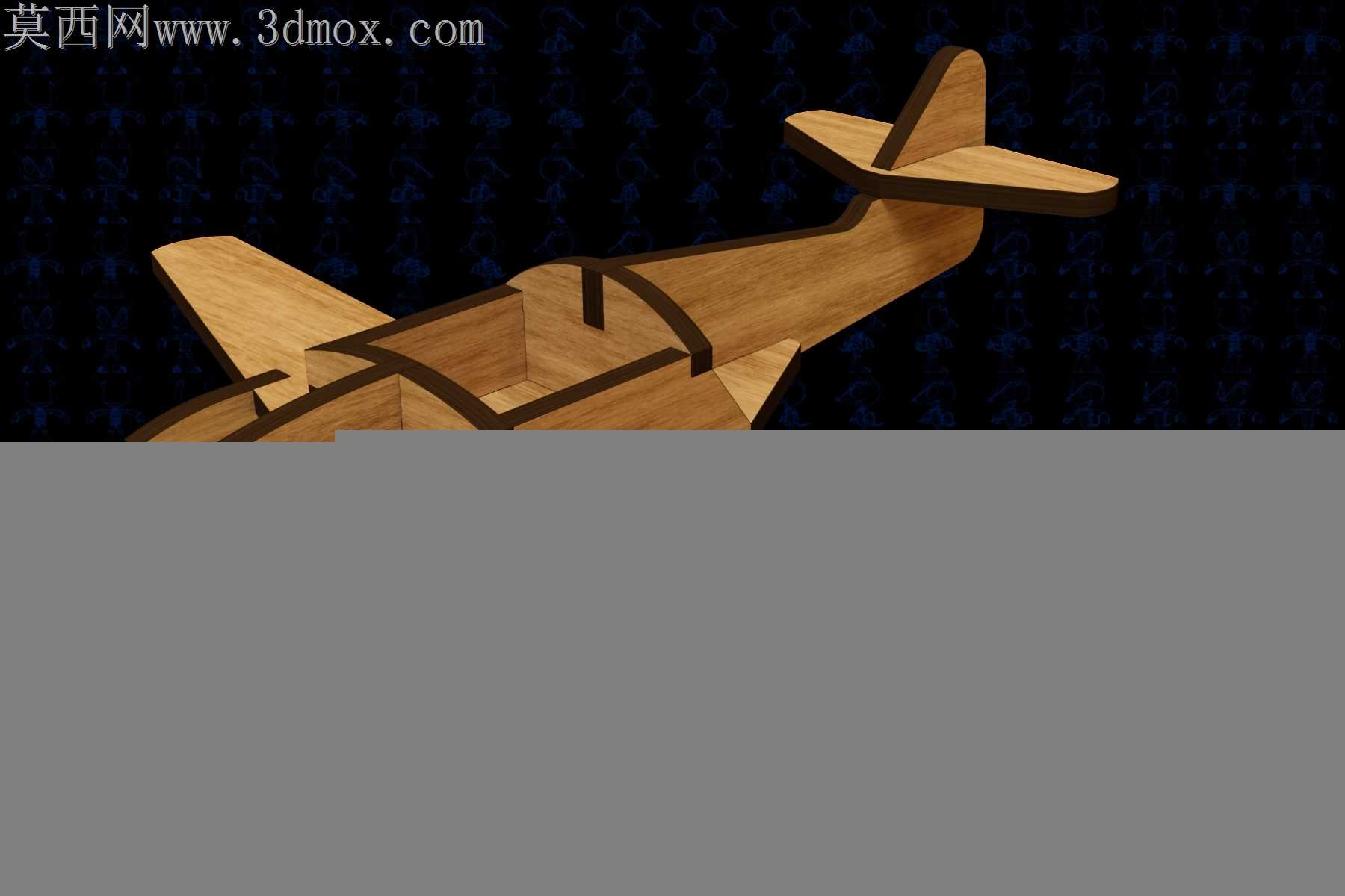 激光切割Messerschmitt Me-262木制玩具