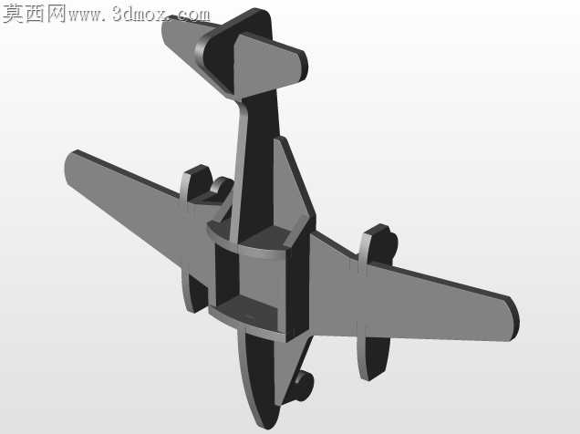 激光切割Messerschmitt Me-262木制玩具
