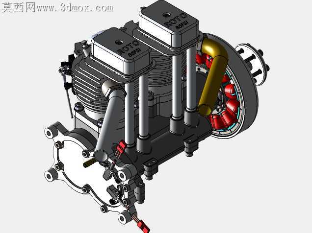 ROTO 85FSi AL无人机发动机