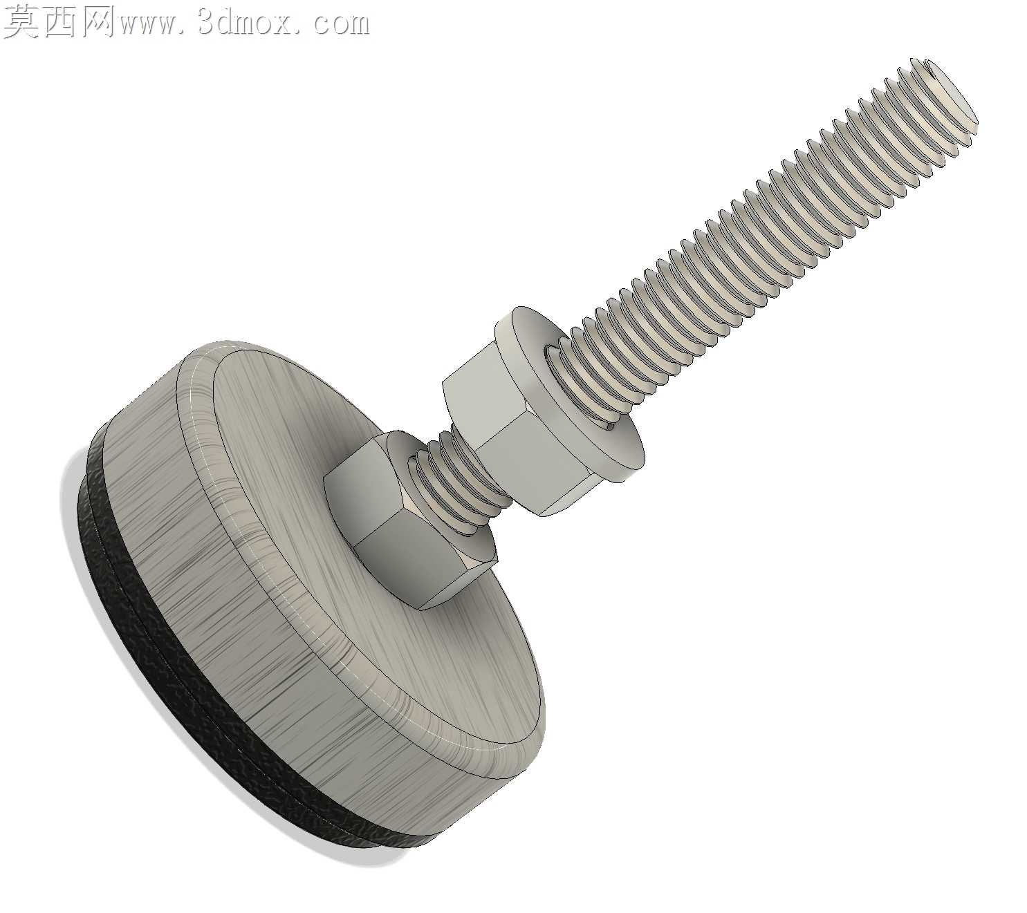 可调脚D43mm M8x60