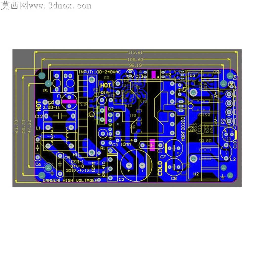 PSU板36/24/12v 5a 180w