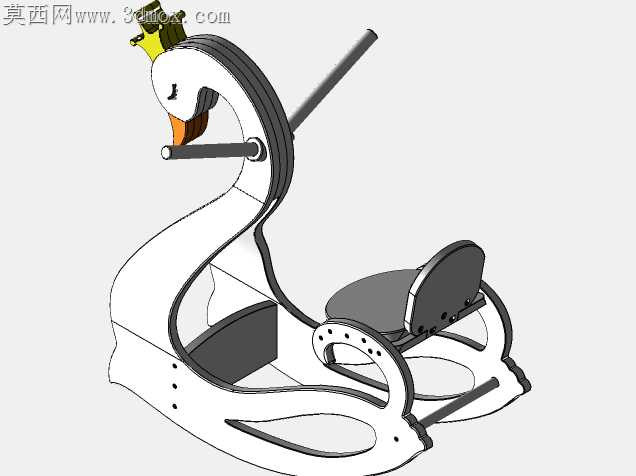 摇天鹅木制玩具