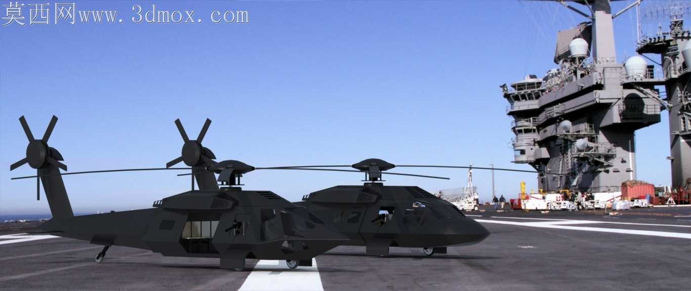 隐身版黑鹰直升机图片