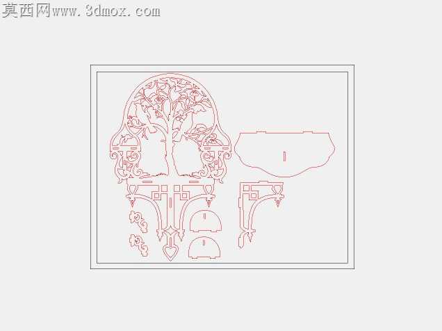 鸟桌,家具(激光切割)