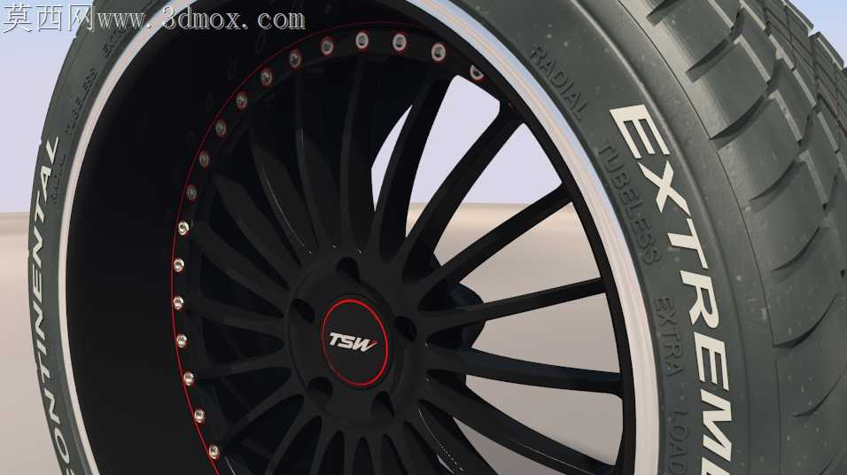 更新!!!带Conti ExtremeContact轮胎的TSW车轮255/35/19