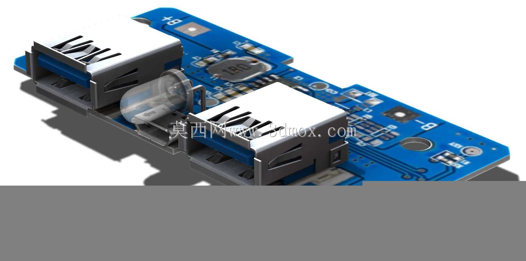 ˫΢��USB 3.7V��5V 2A��ѹ�ƶ���Դ��-���ģ��