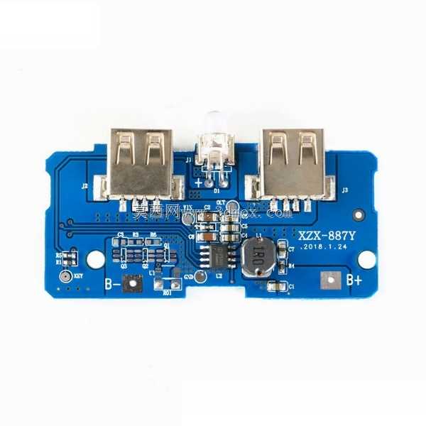 ˫΢��USB 3.7V��5V 2A��ѹ�ƶ���Դ��-���ģ��