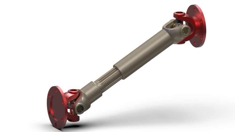Solidworks教程#190使用SW Easy Design在Solidworks中设计双万向节轴组件