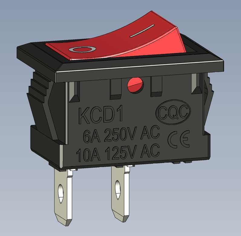 摇臂开关KCD1-101(2pin,3pin)