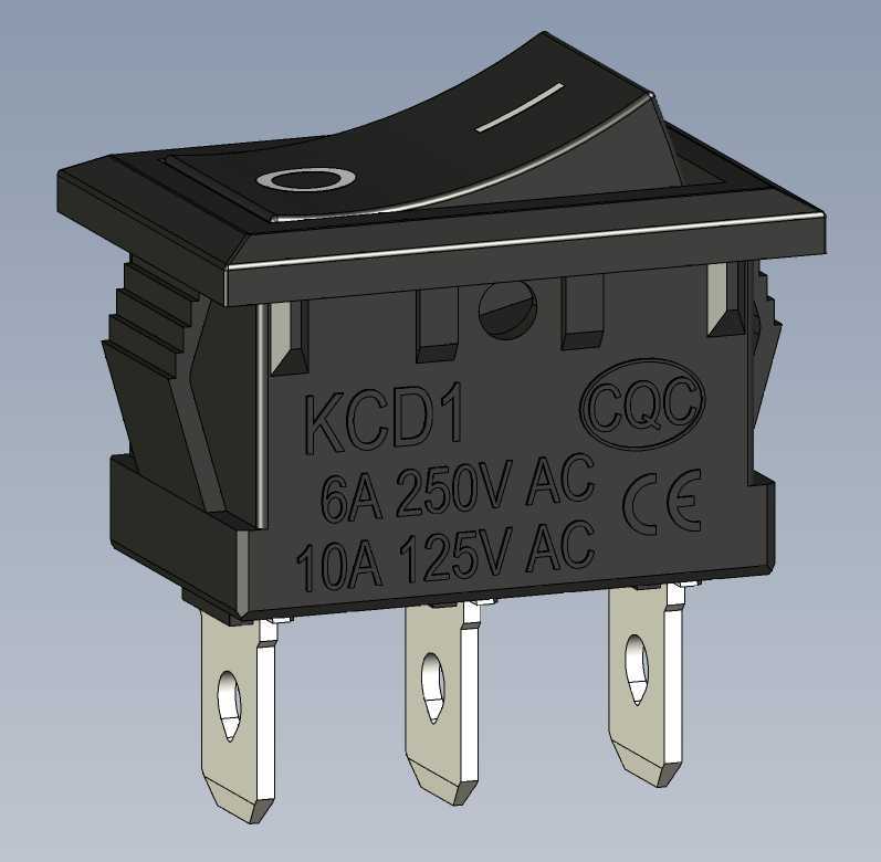 摇臂开关KCD1-101(2pin,3pin)