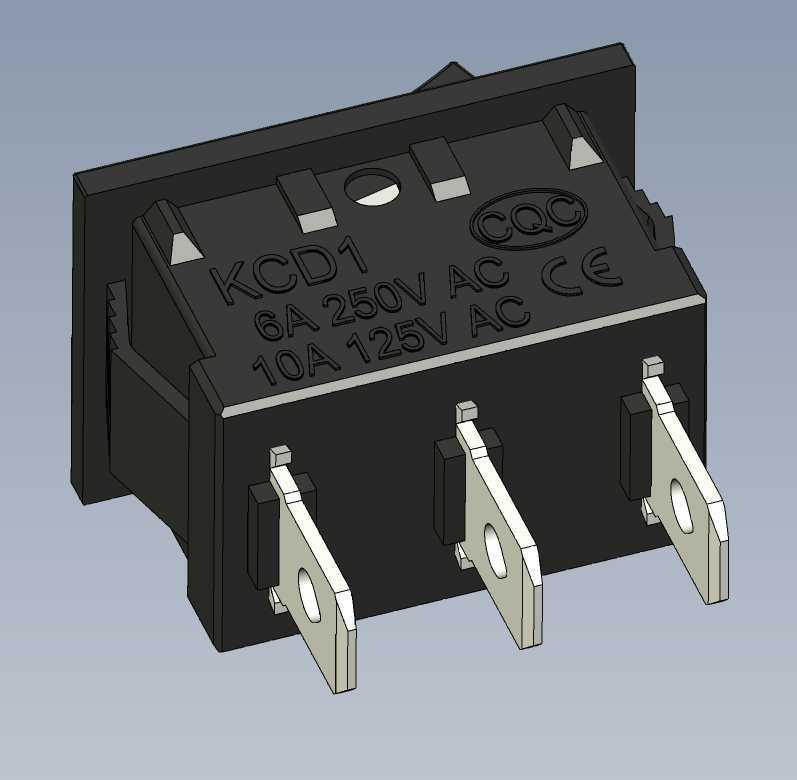 摇臂开关KCD1-101(2pin,3pin)