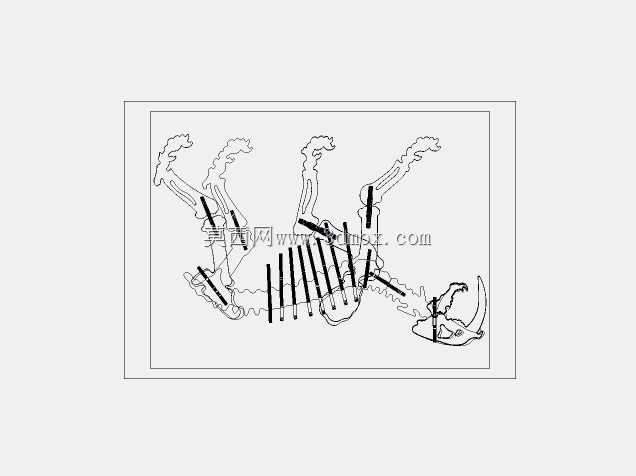 刀齿激光切割-(DIENTES DE SABLE CORTE LASER)