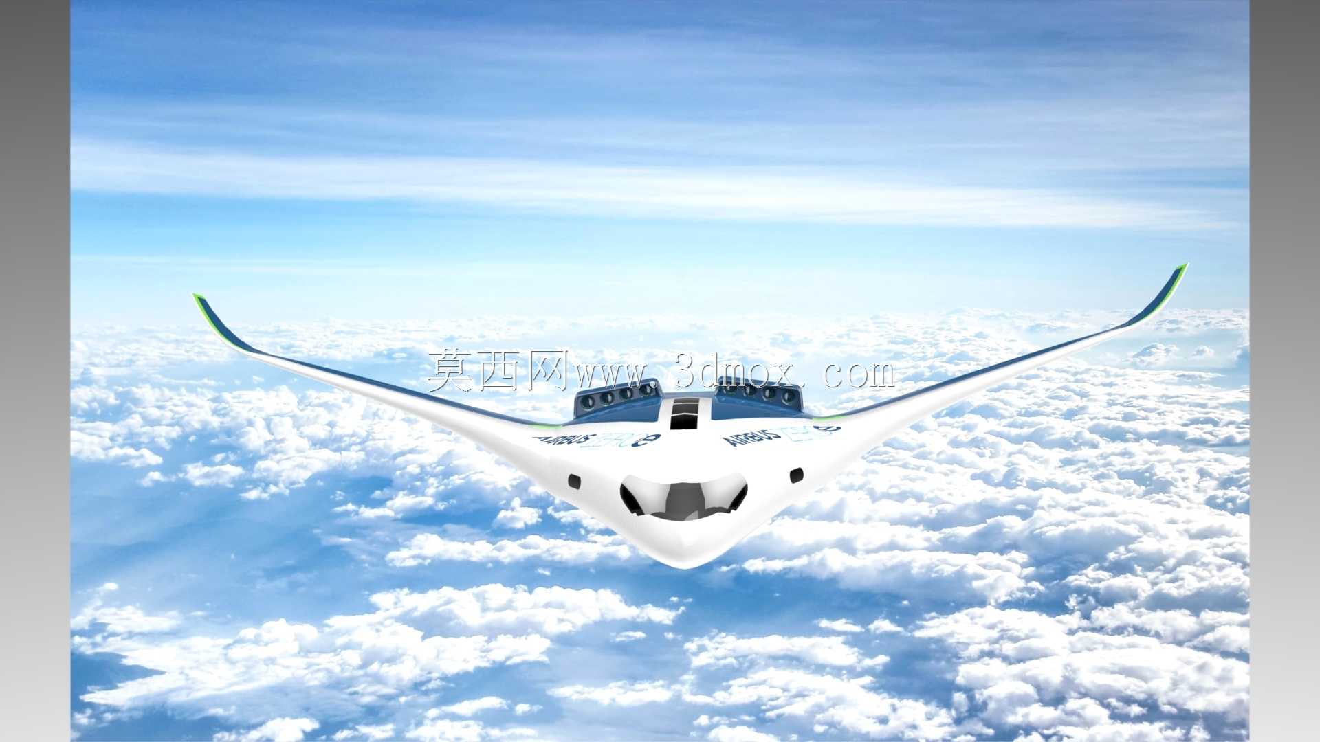AirbusZEROe混合翼身概念