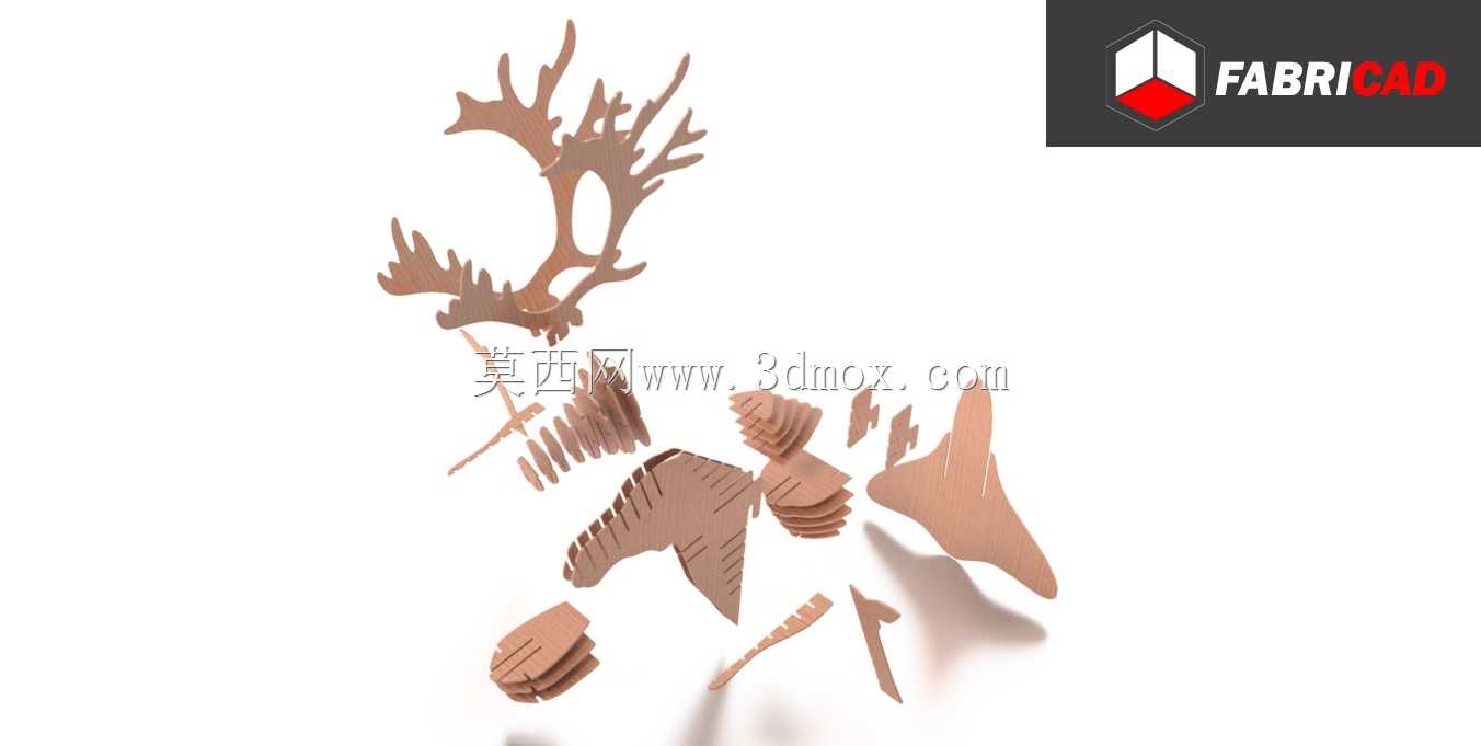 鹿头激光切割-(CABEZA DE VENADO CORTE LASER)