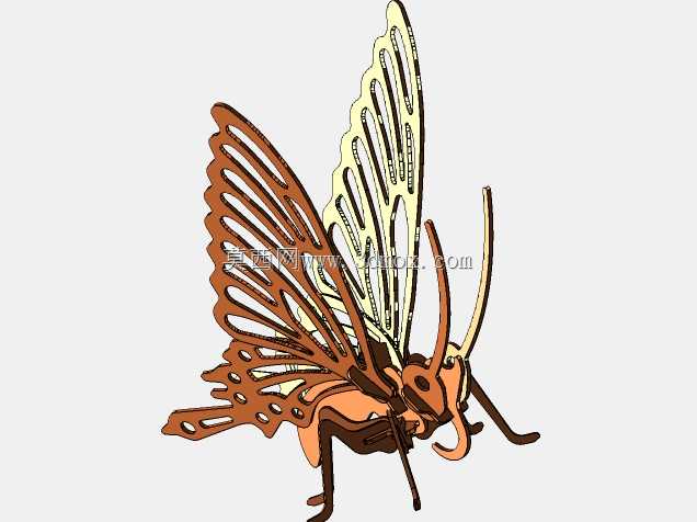 激光蝴蝶1切割-(MARIPOSA 1 CORTE激光)