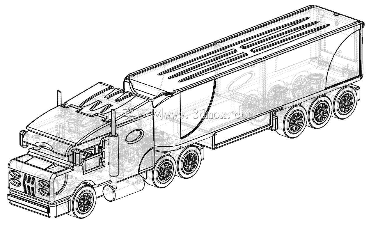 TTT-带拖车的玩具卡车-内置娱乐功能