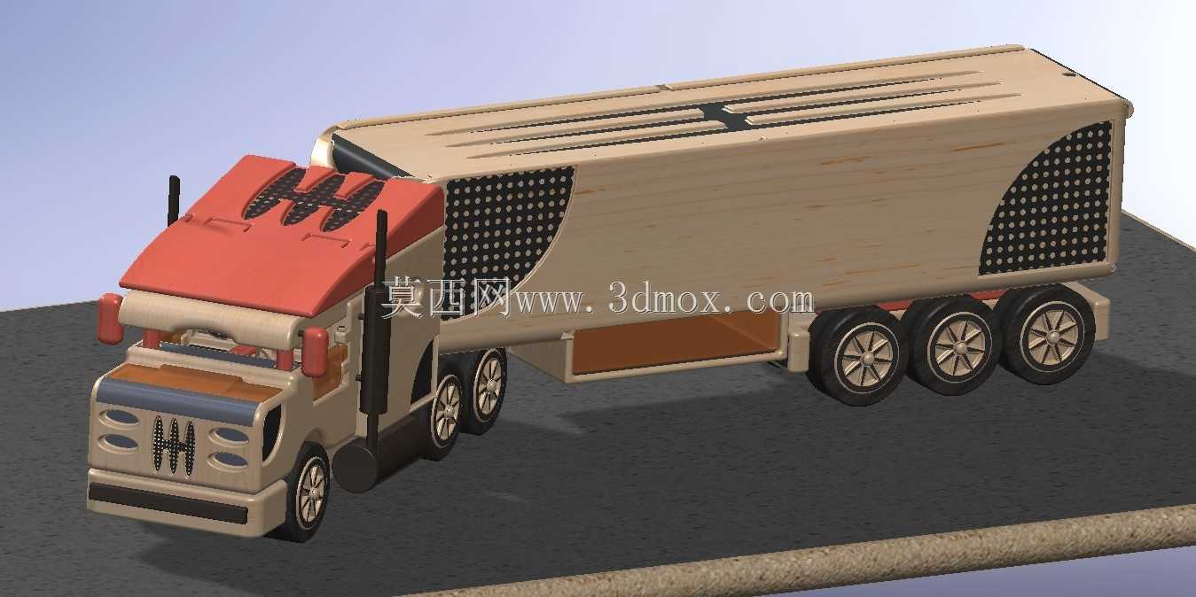 TTT-带拖车的玩具卡车-内置娱乐功能