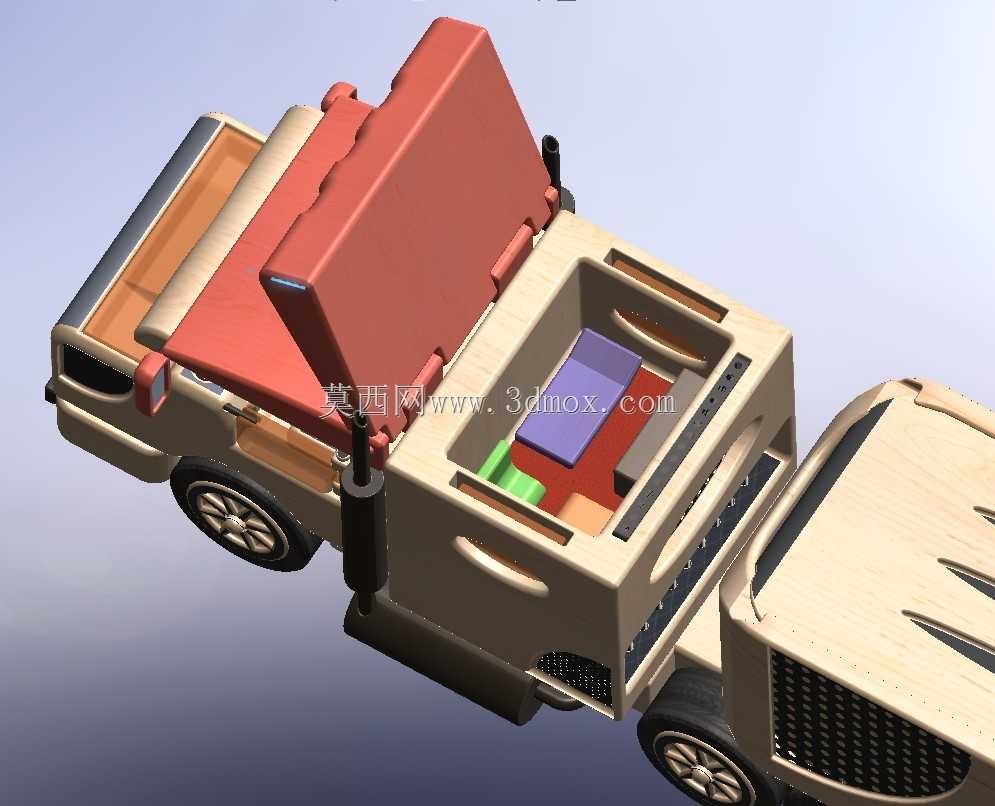 TTT-带拖车的玩具卡车-内置娱乐功能