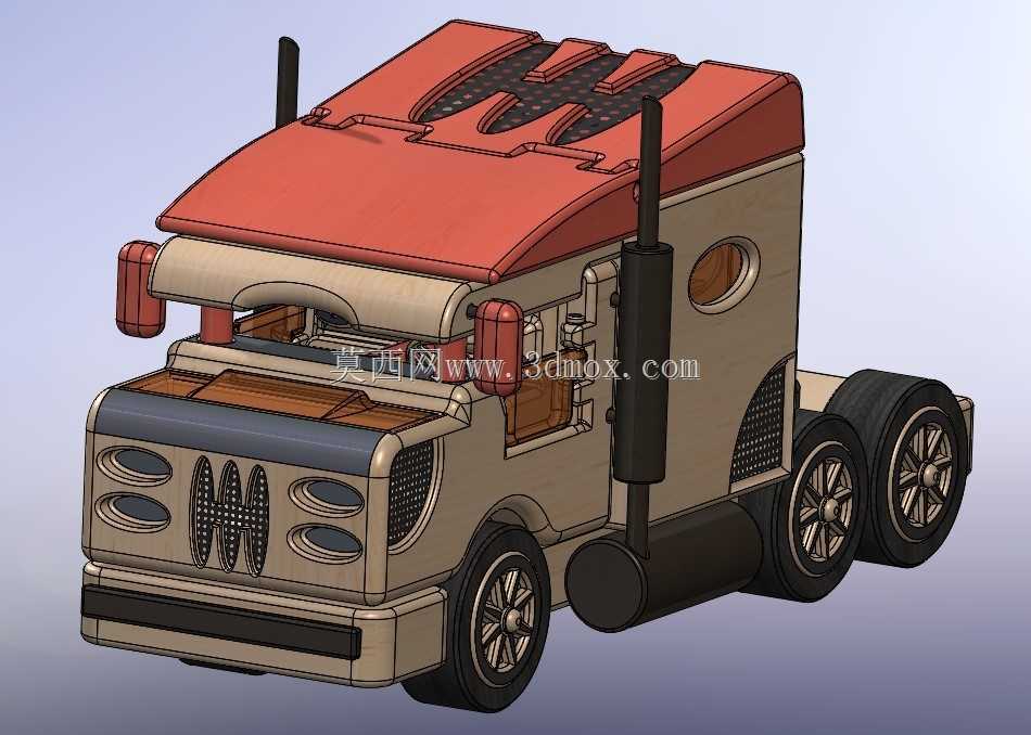 TTT-带拖车的玩具卡车-内置娱乐功能