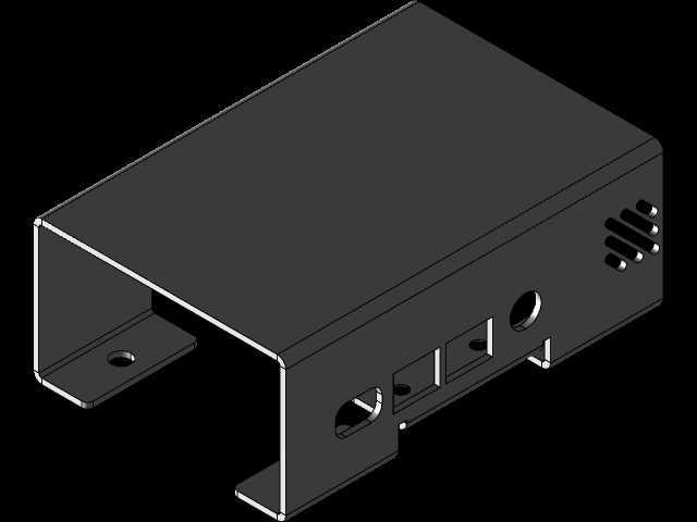 Raspberry Pi 4B钣金外壳设计