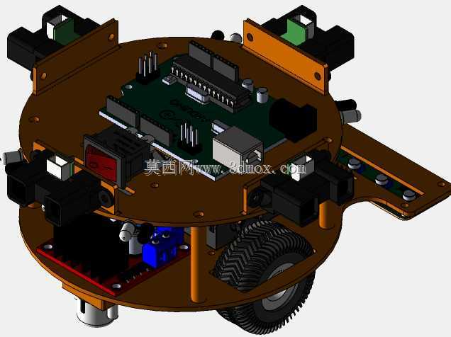 线跟随机器人Solidworks 2016