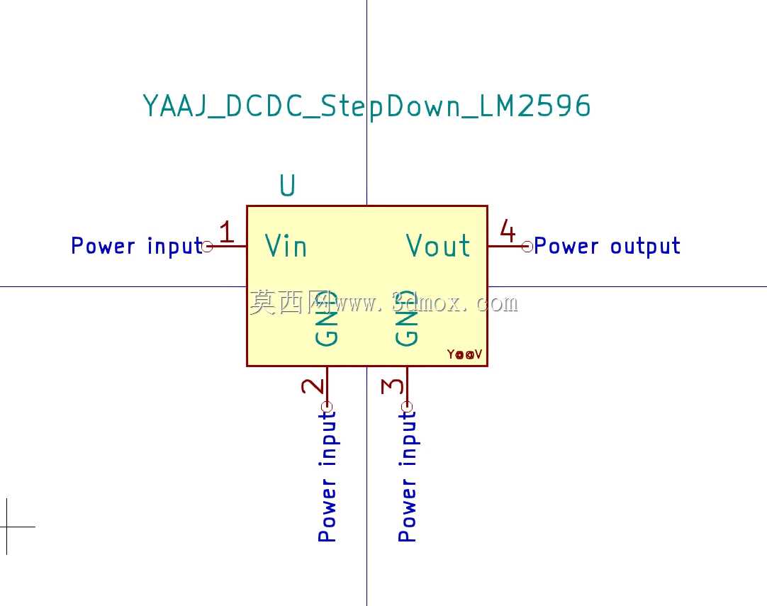 KiCad的LM2596模块