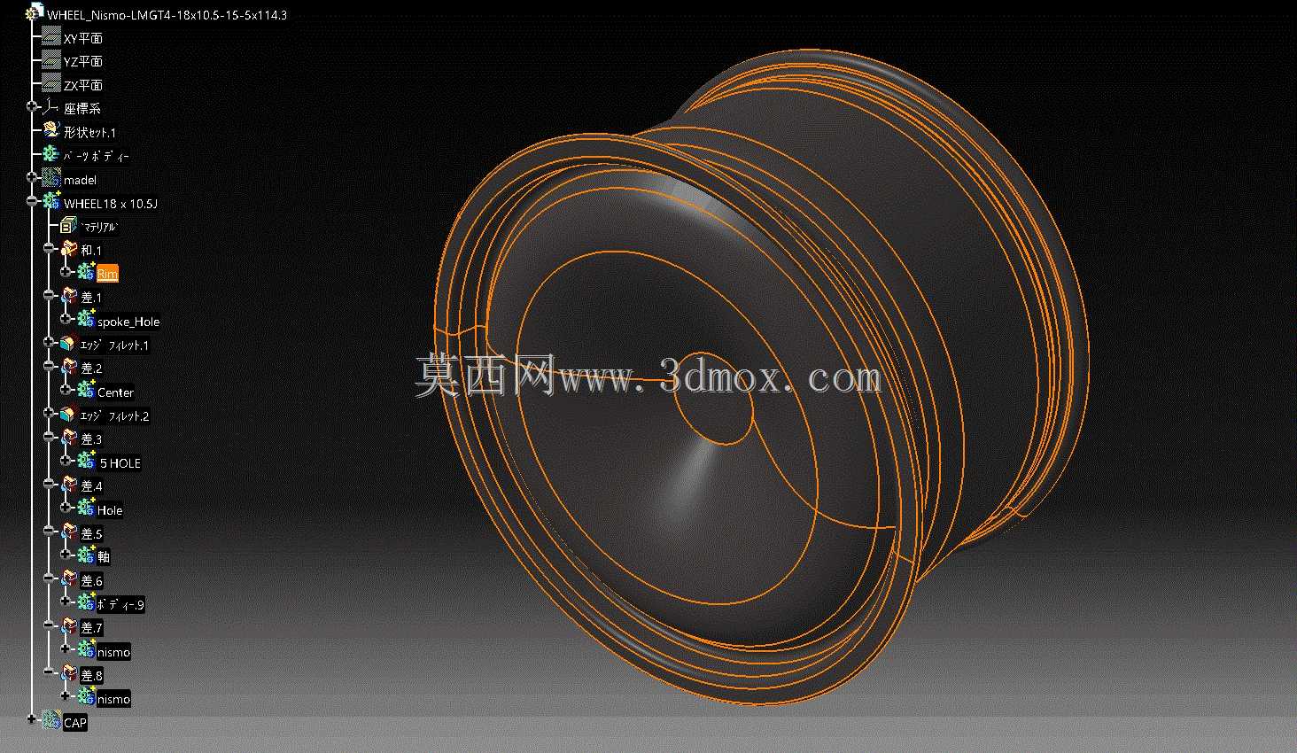 Nismo-LMGT4-18x10.5车轮