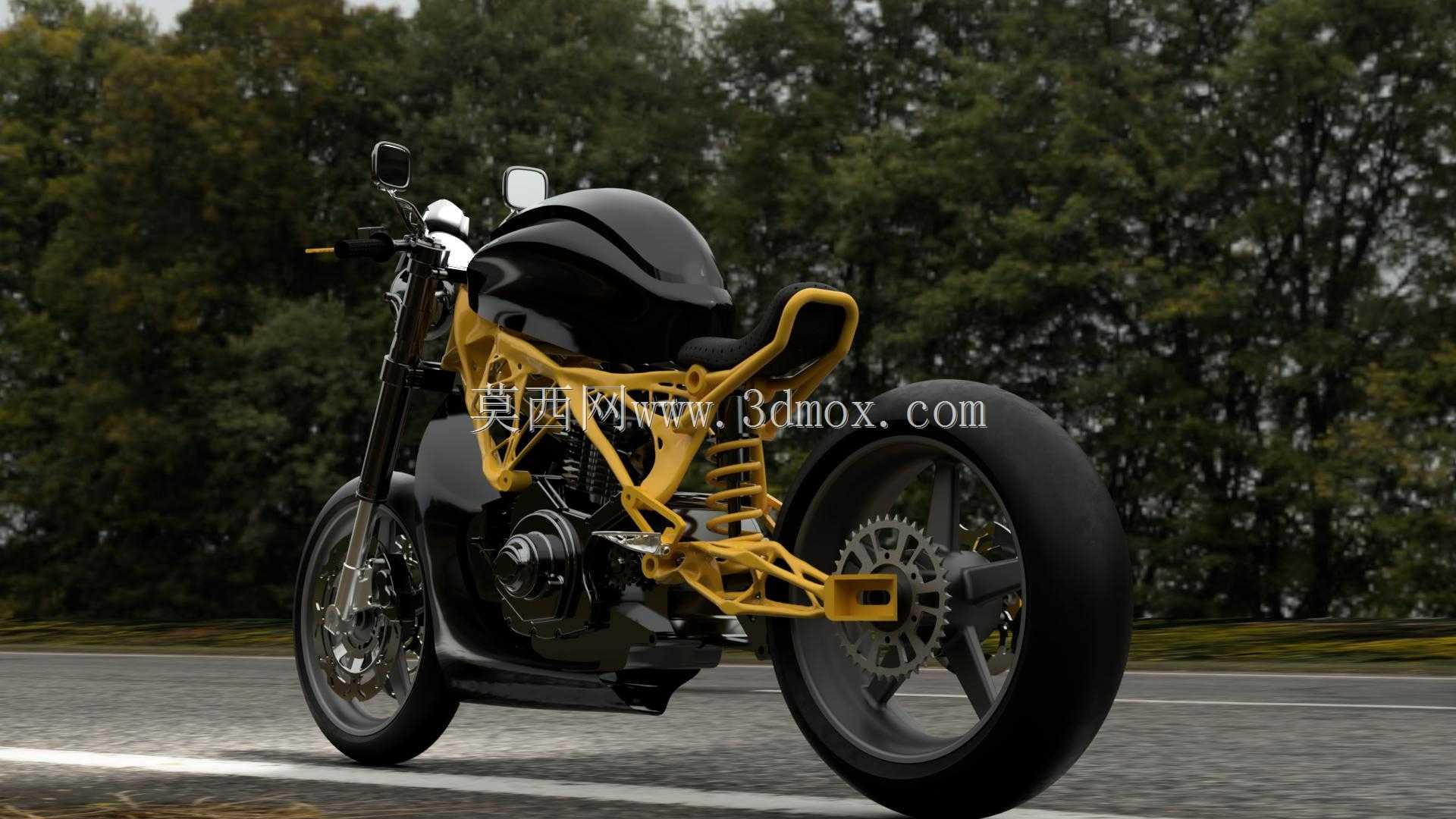 基于生成设计技术的Motorcrycle模型