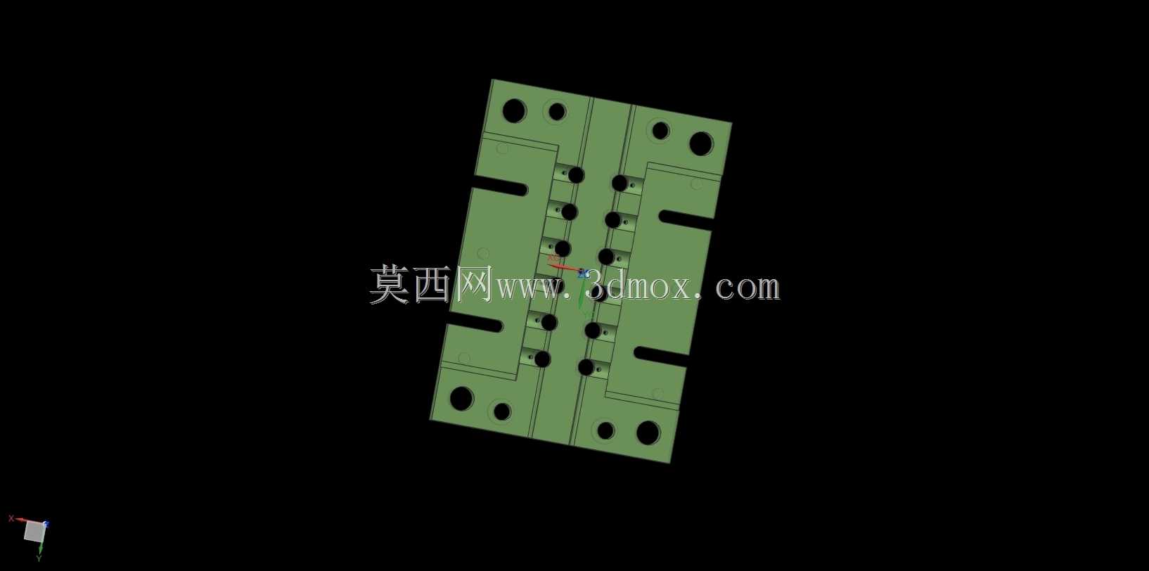脱模PVC 90度弯头/D21。(模具2板)