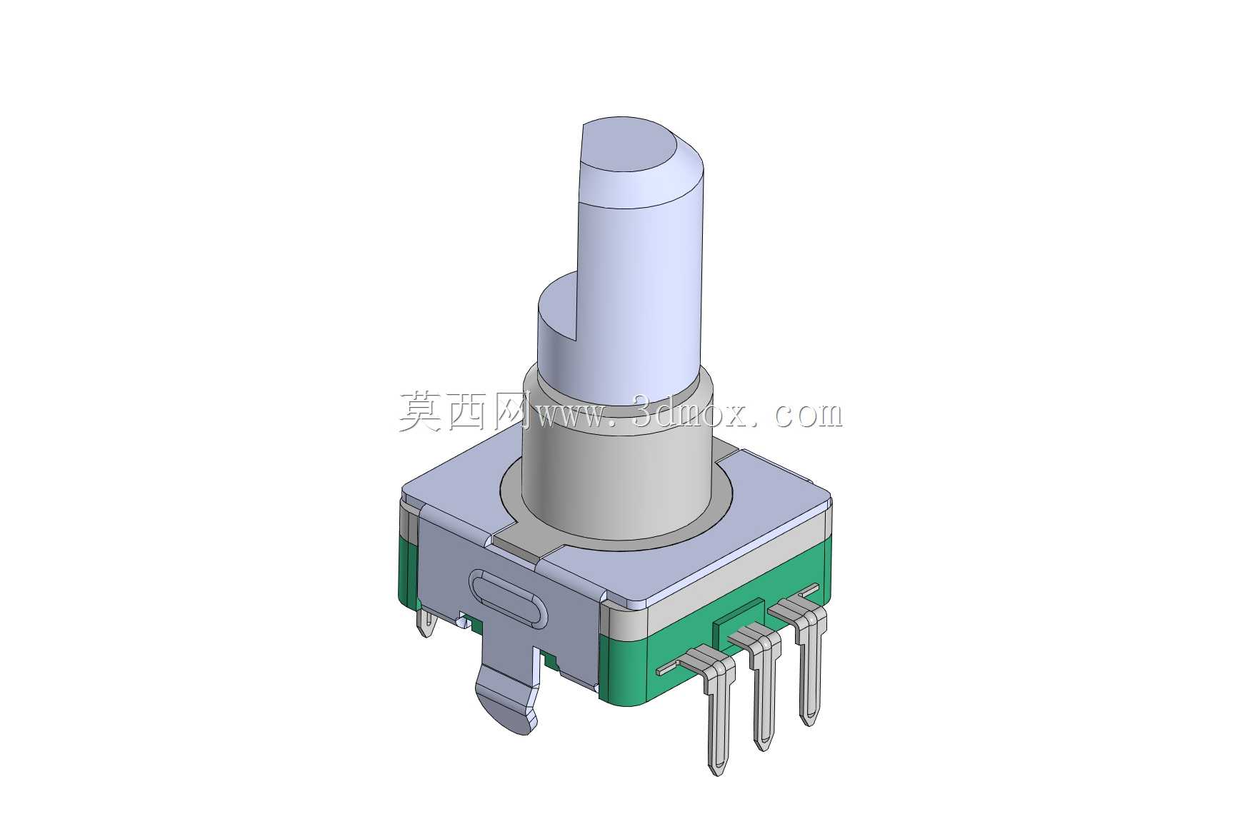11mm金属轴旋转编码器THT-垂直,带推入式开关