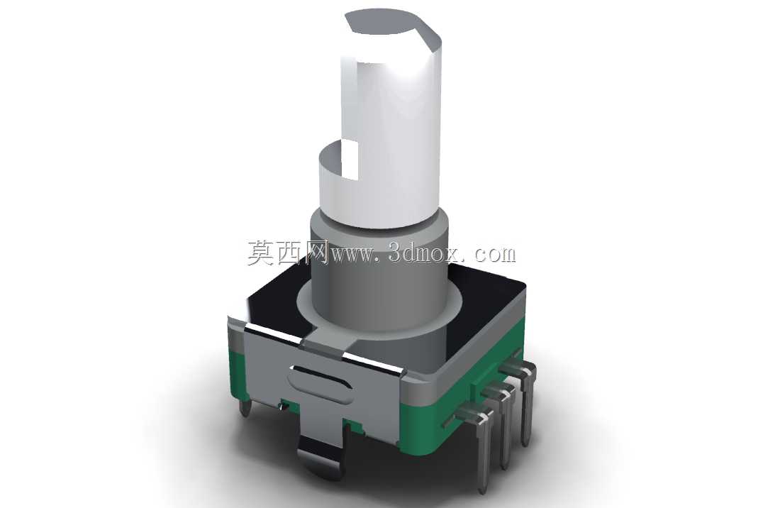 11mm金属轴旋转编码器THT-垂直,带推入式开关