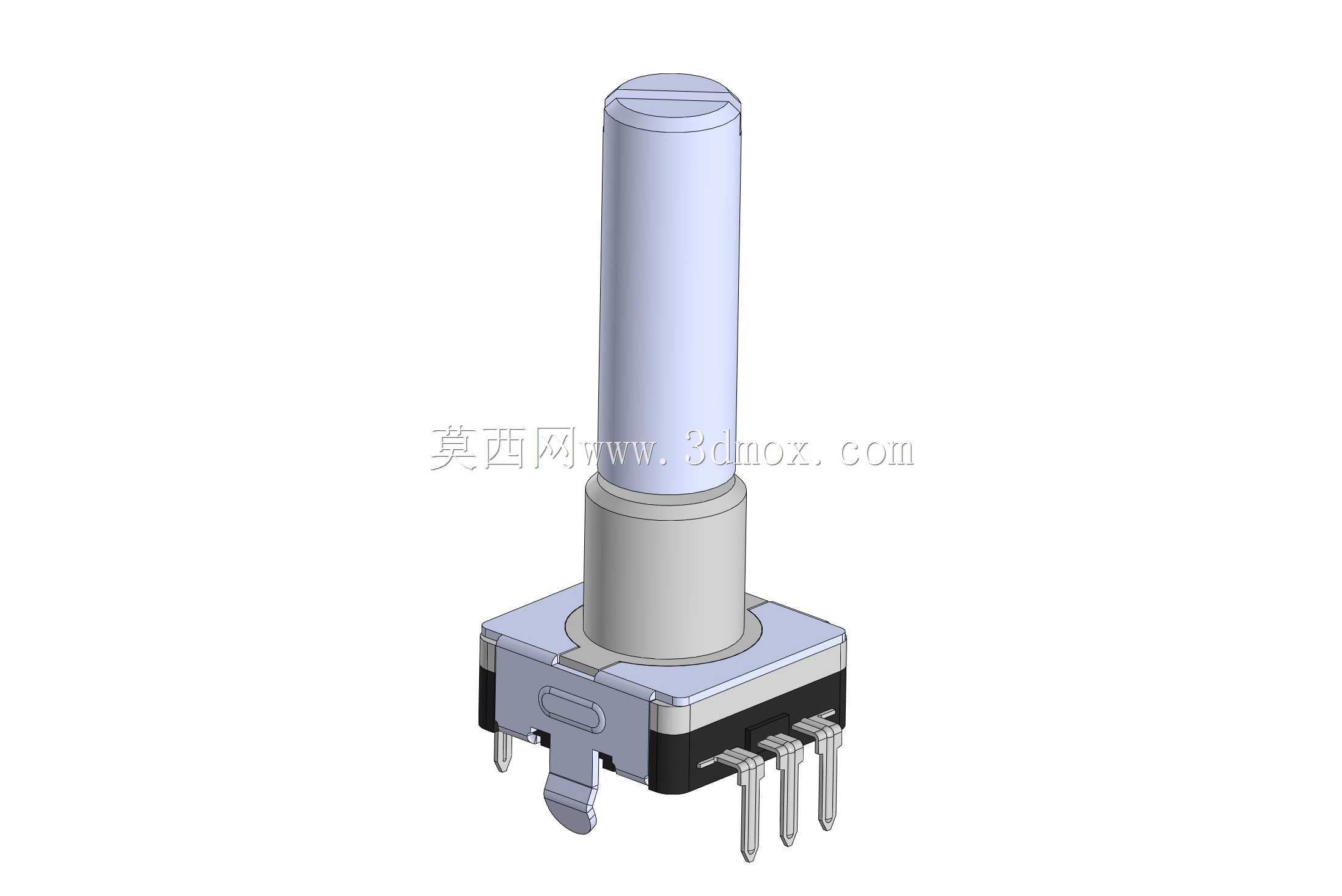 11mm金属轴旋转编码器THT-垂直,带推入式开关
