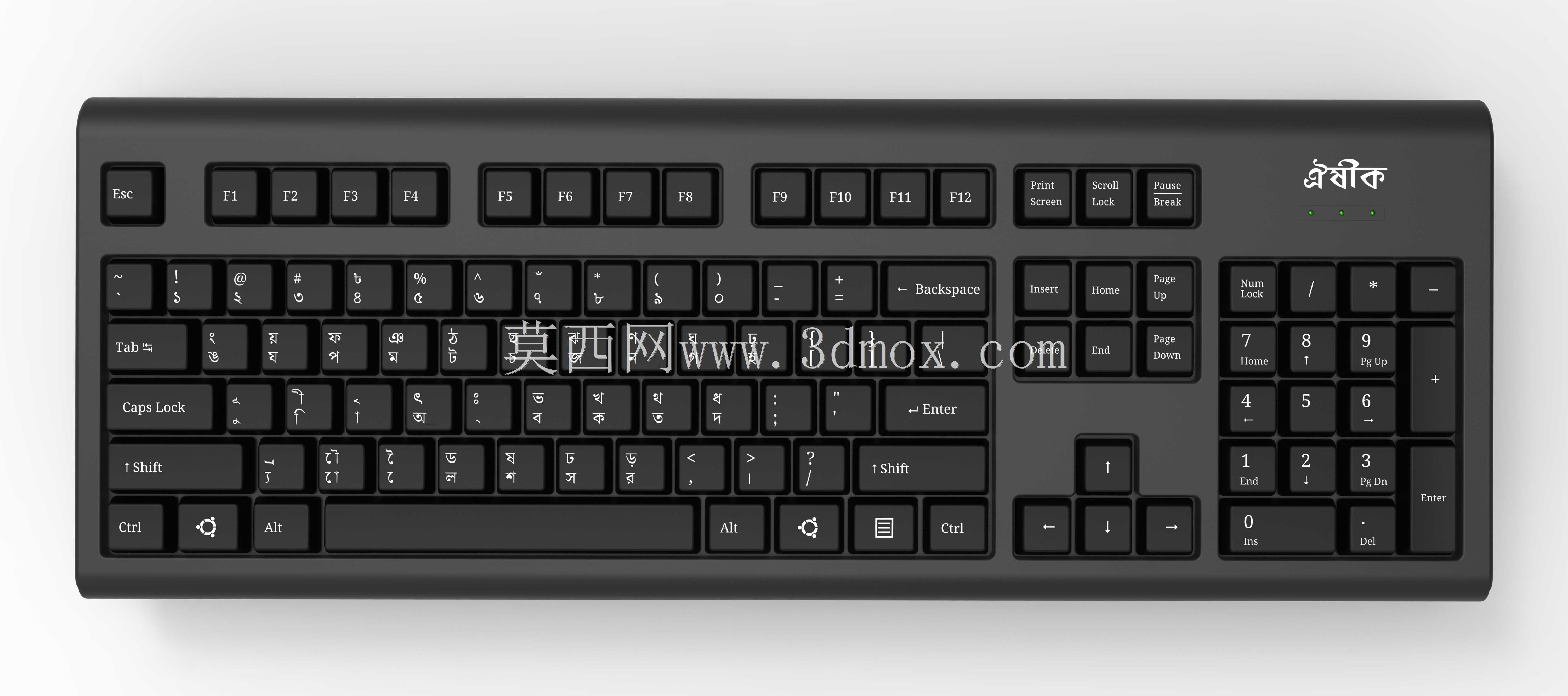 孟加拉语布局的计算机键盘模型