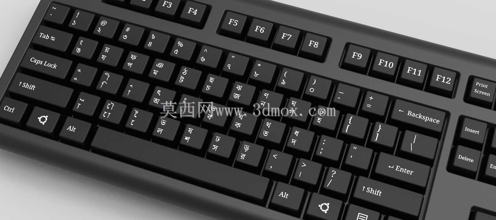孟加拉语布局的计算机键盘模型