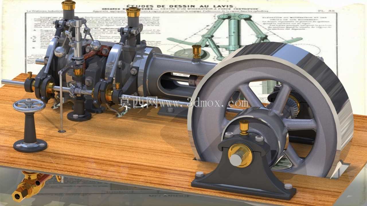 Corliss��������M��quina de Vapor Corliss��