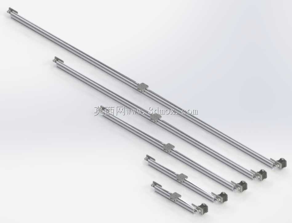 Nema 17 V型槽皮带驱动执行机构30,50100150200 cm